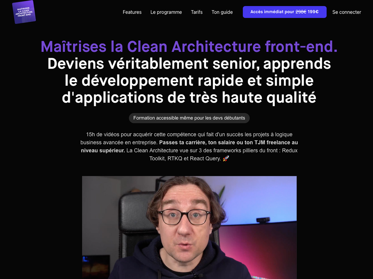 Clean Formation Formation Clean Architecture Front-End | Julien Lucas Formations
